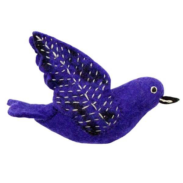 Wild Woolies Ornament Purple Martin