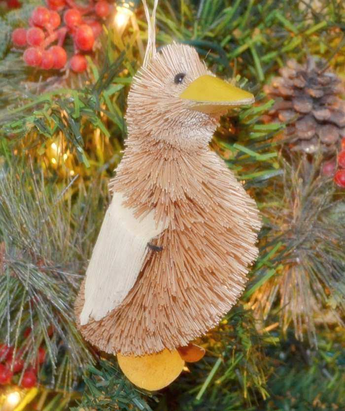 Brushart Bristle Brush Ornament Duck
