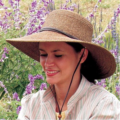 Sloggers Wide Brim Braided Sun Hat, Garden Hat, Sun Protection