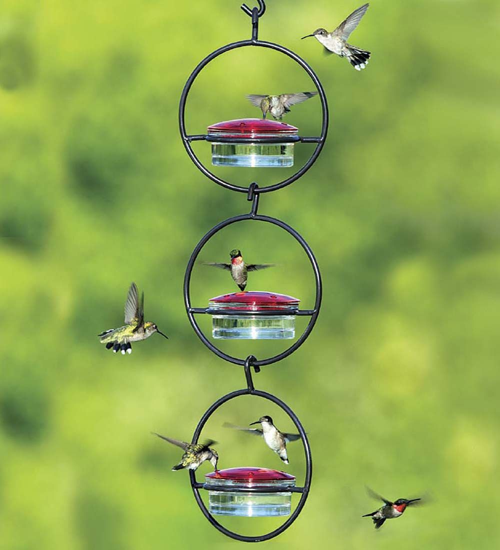 Sphere Triple Hummingbird Feeder Set