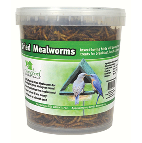 Songbird 100% Natural Dried Mealworm Tub 28 oz.