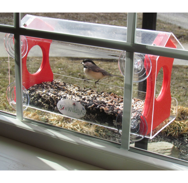 Recycled Poly Window Feeder Large Red
