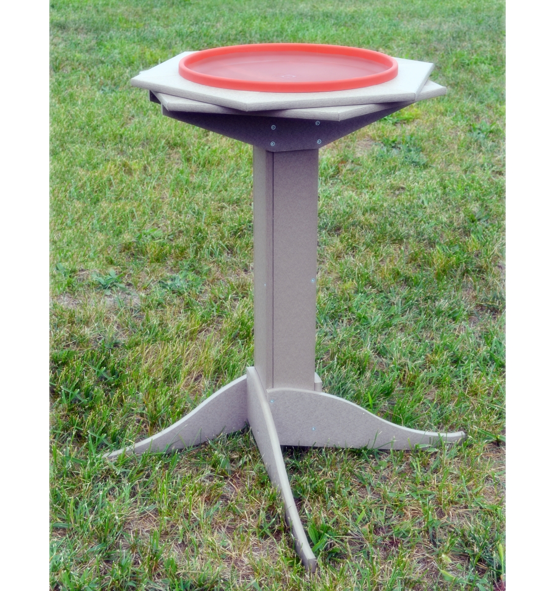Deluxe Recycled Poly Heated Double Ring Bird Bath