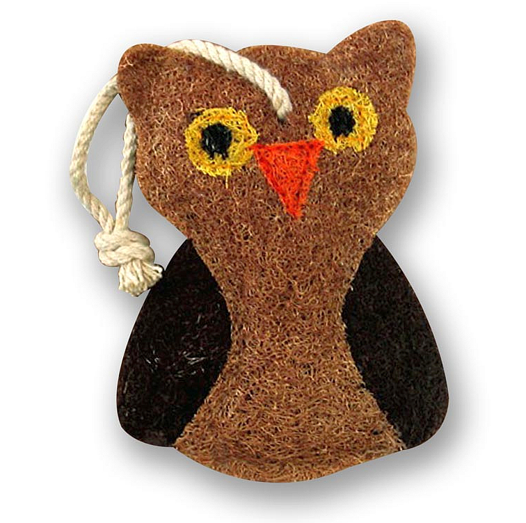 Loofah Scrubber Owl