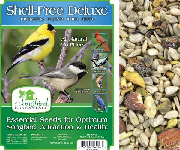 Songbird Shell Free Deluxe Bird Seed 20 lb