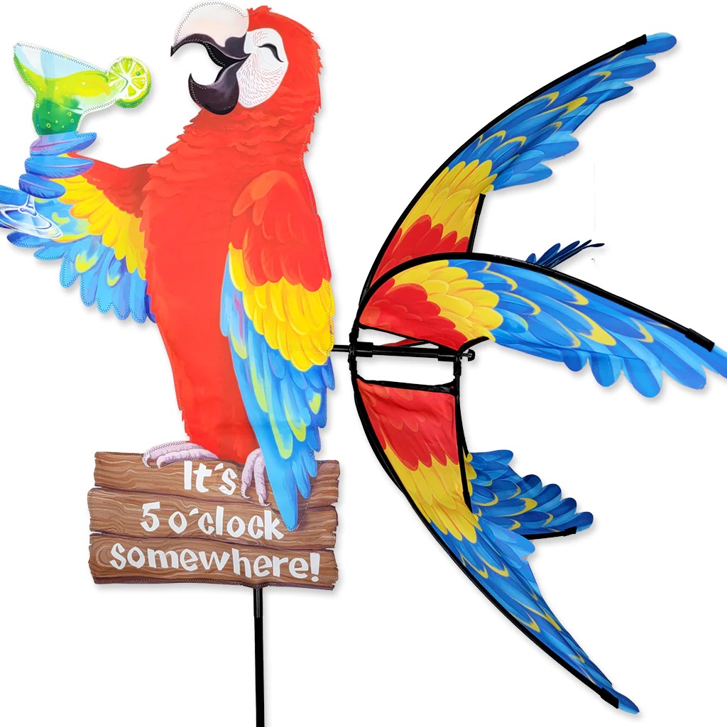 Island Parrot Wind Spinner Large 37