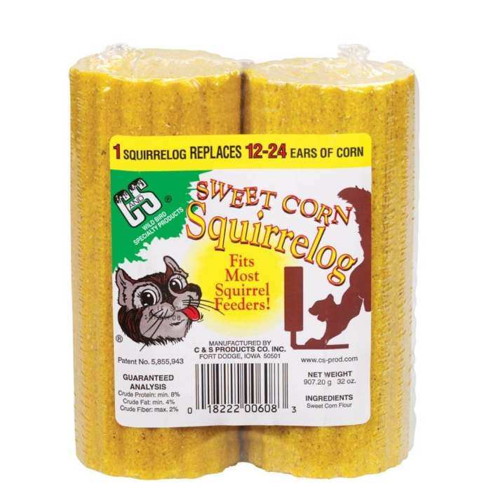 Sweet Corn Squirrel Log 16 oz. 6/Pack