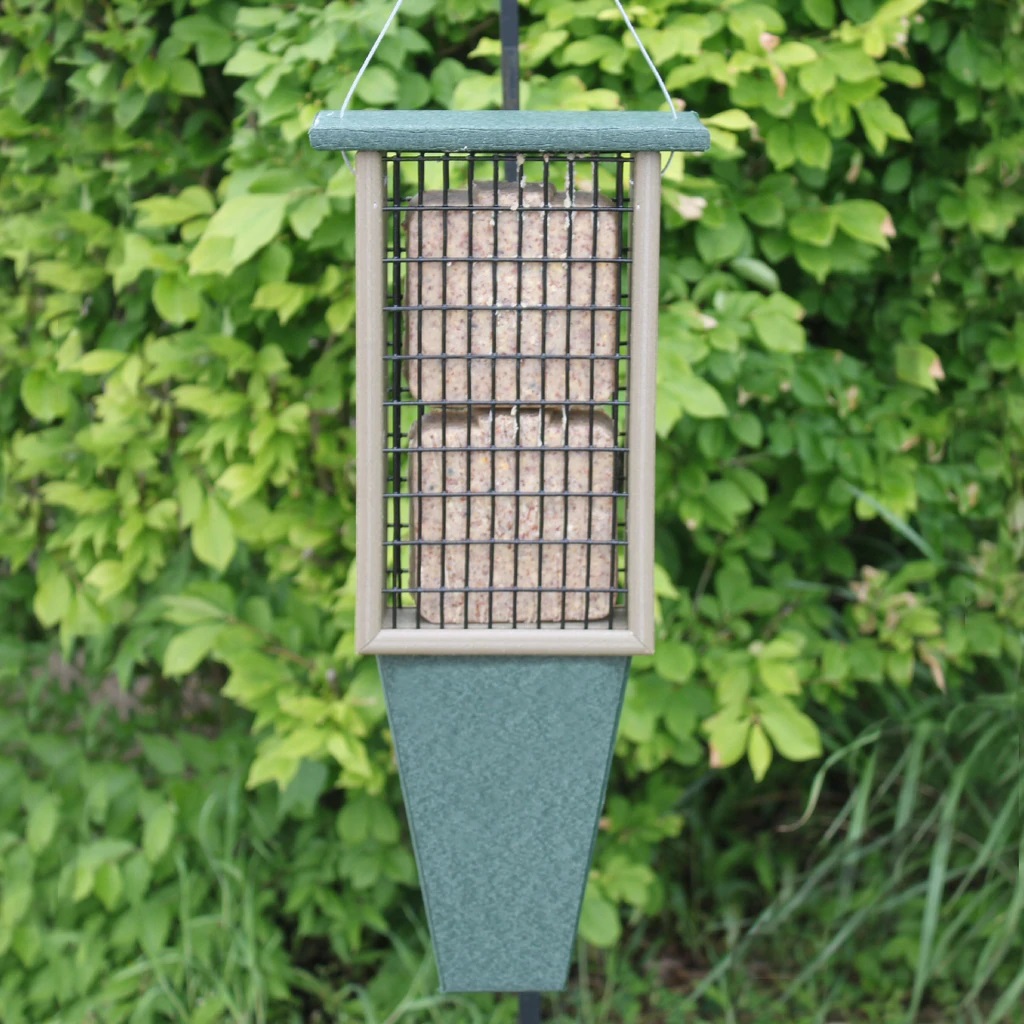 Rubicon Recycled Double Suet Tail Prop Feeder