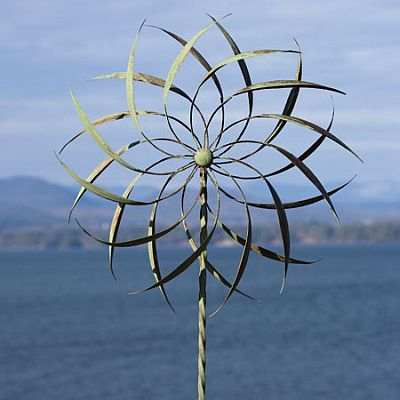 Pinwheel Large Wind Spinner with Twisted Stake