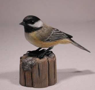 Carved Black-capped Chickadee #1