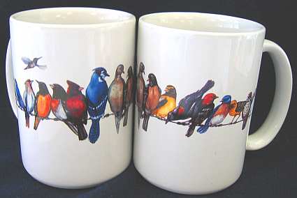 Chorus Line Ceramic 15 oz. Coffee Mug Set of 2