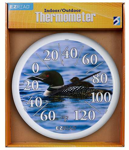 Accurite Loons Thermometer, Common Loon Indoor Outdoor Thermometer
