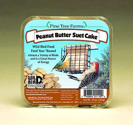 Peanut Butter Suet Cake 12 Pack