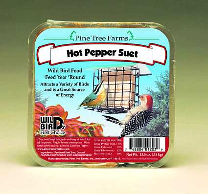 Hot Pepper Suet Cake 12 Pack