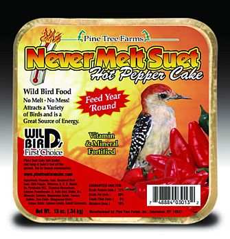 Never Melt Suet Hot Pepper Cake 12 Pack