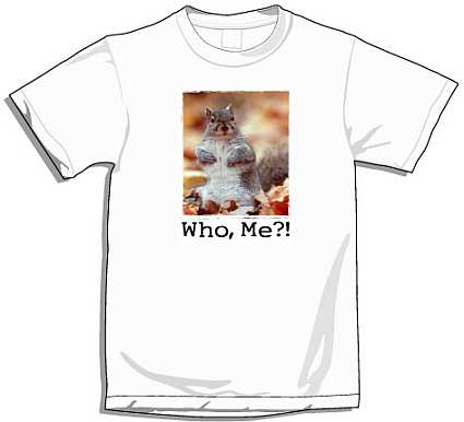 Who, Me?! Squirrel T-Shirt