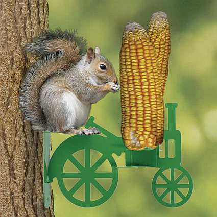 Audubon Green Tractor Squirrel Feeder