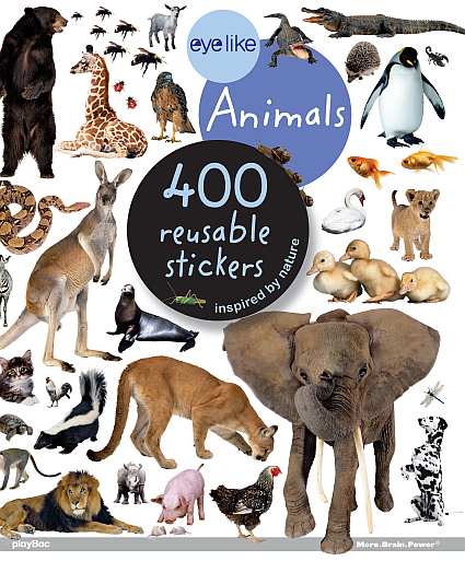 Eyelike Animals 400 Reusable Stickers Book
