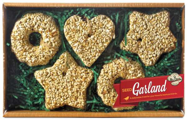 Holiday Safflower Seed Garland Gift Box