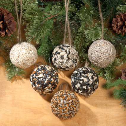 Christmas Tree Ornament Seed Balls 